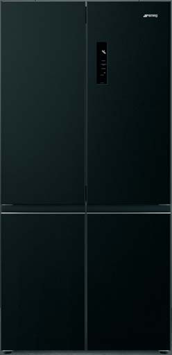 Freestanding four-door refrigerator · Dark inox