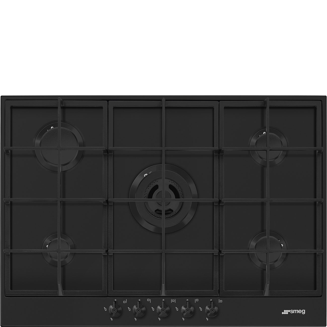 Built-in gas or electric hob · Black