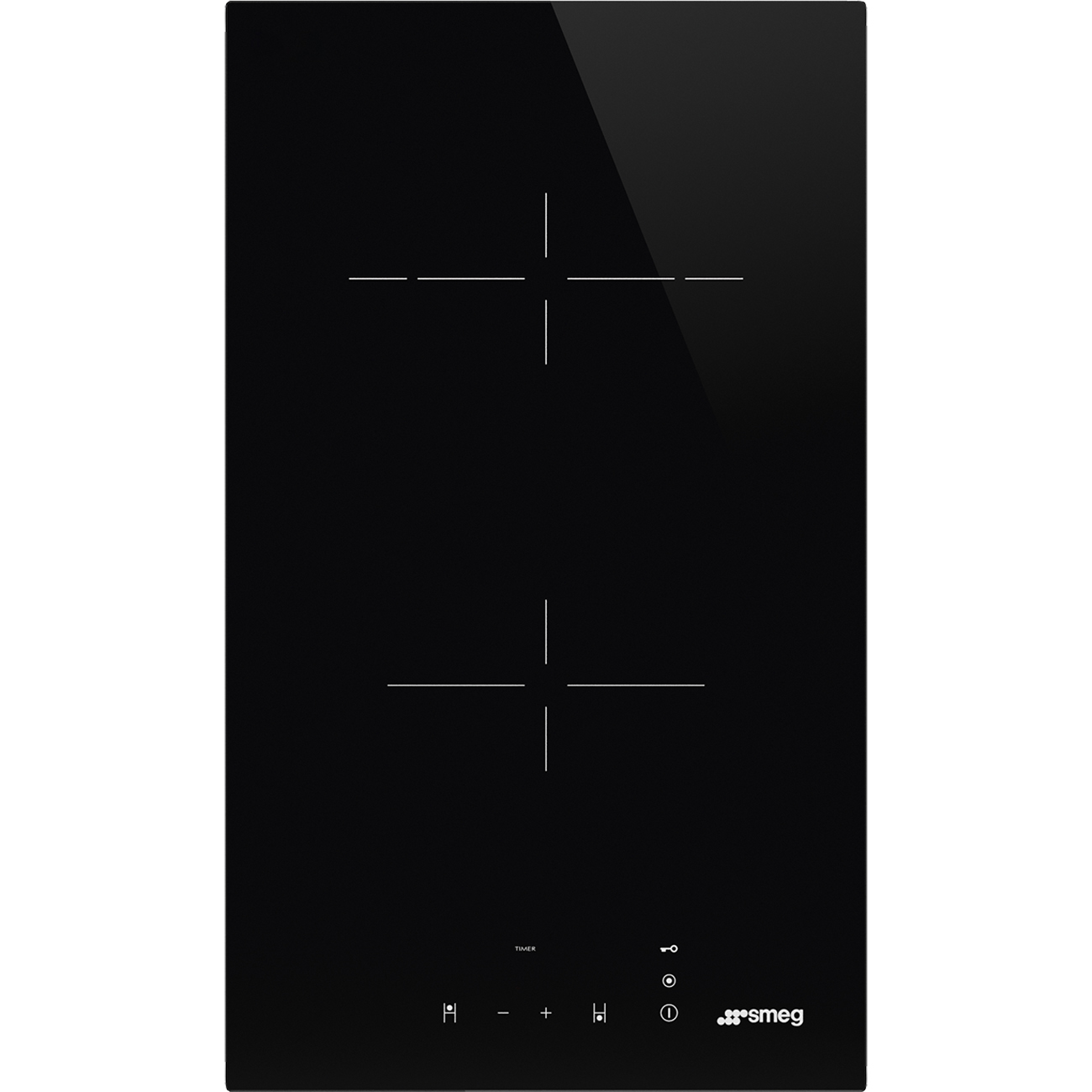 Built-in gas or electric hob · Black